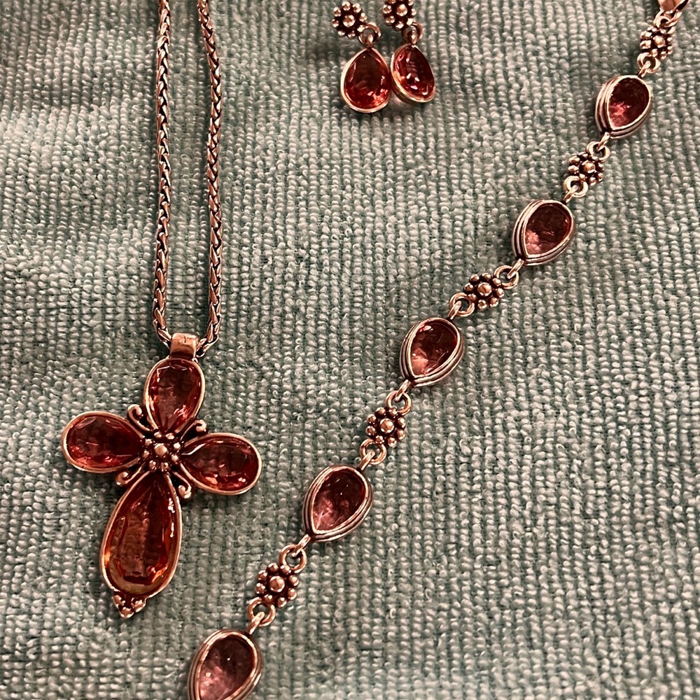 Brighton necklace, bracelet & earrings set